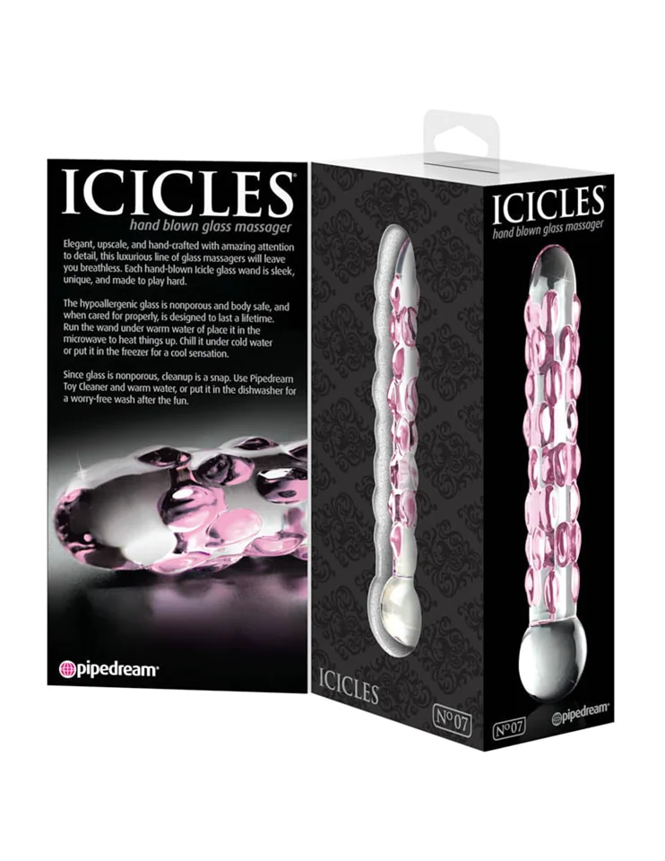 ICICLES HAND BLOWN GLASS MASSAGER