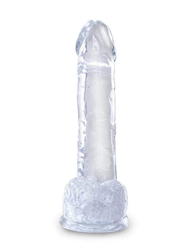 King Cock Clear 7" Cock with Balls