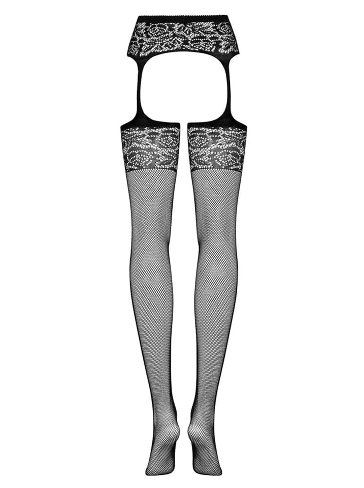 Garter stockings S500 black S/M/L