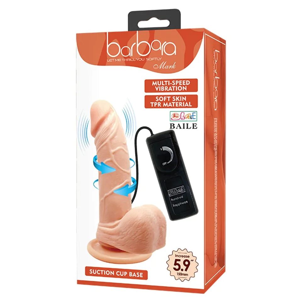 Barbara Mark Multi-Speed Vibration Dildo 5,9 "