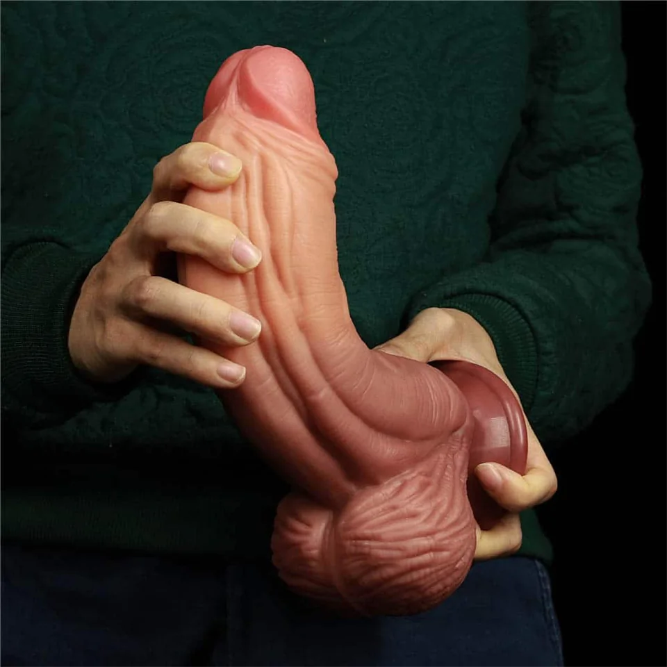 10" Dual-layered Silicone Nature Cock