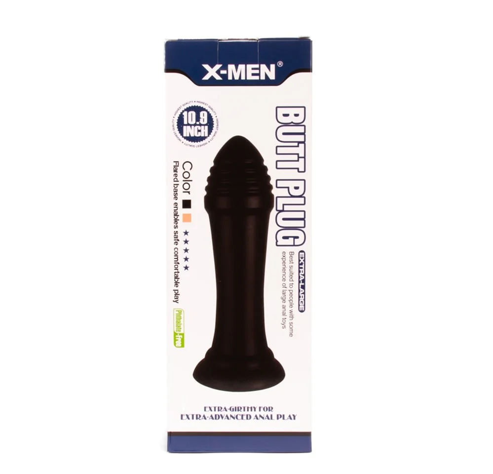 X-MEN 10.9 inch Butt Plug Black