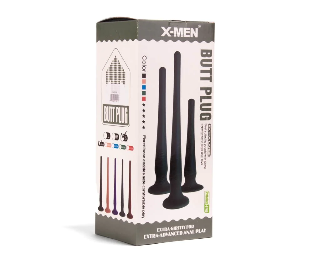 X-MEN Butt Plug Size S Black