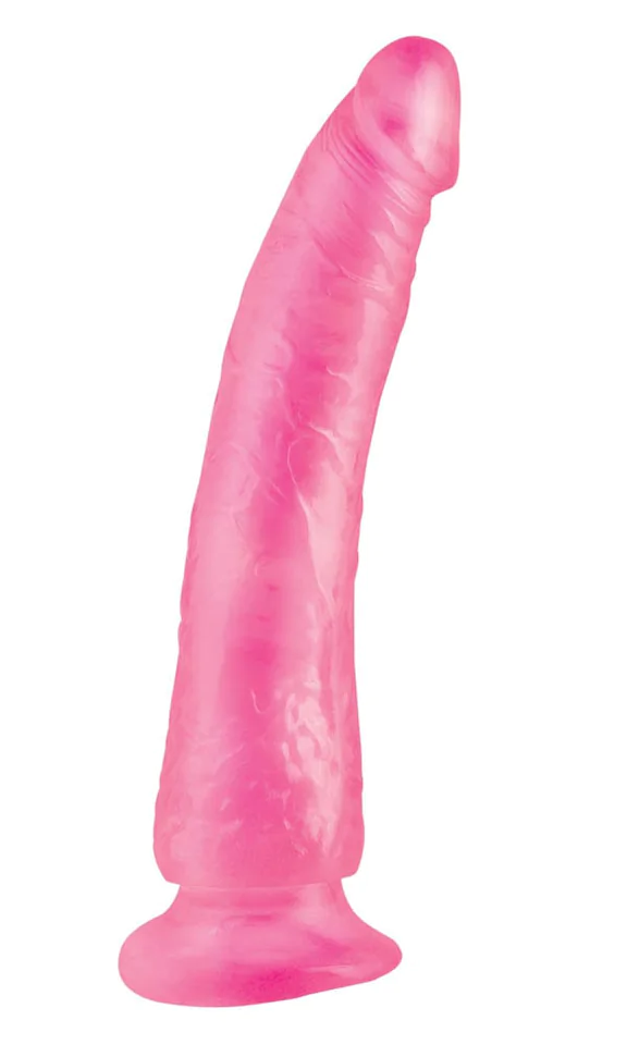 Basix Rubber Works Slim 7 inch Dong Pink