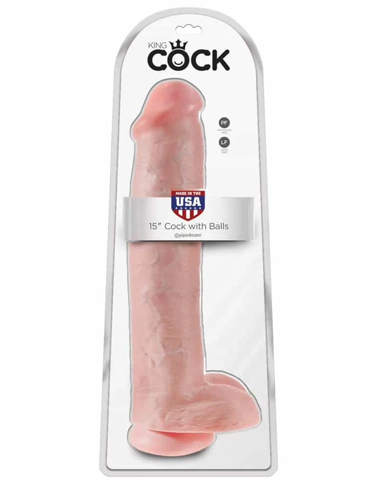 King Cock 15 inch Cock With Balls