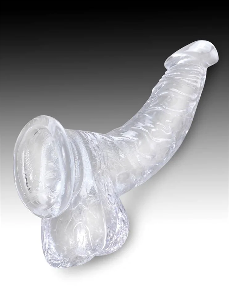 King Cock Clear 7.5" Cock with Balls