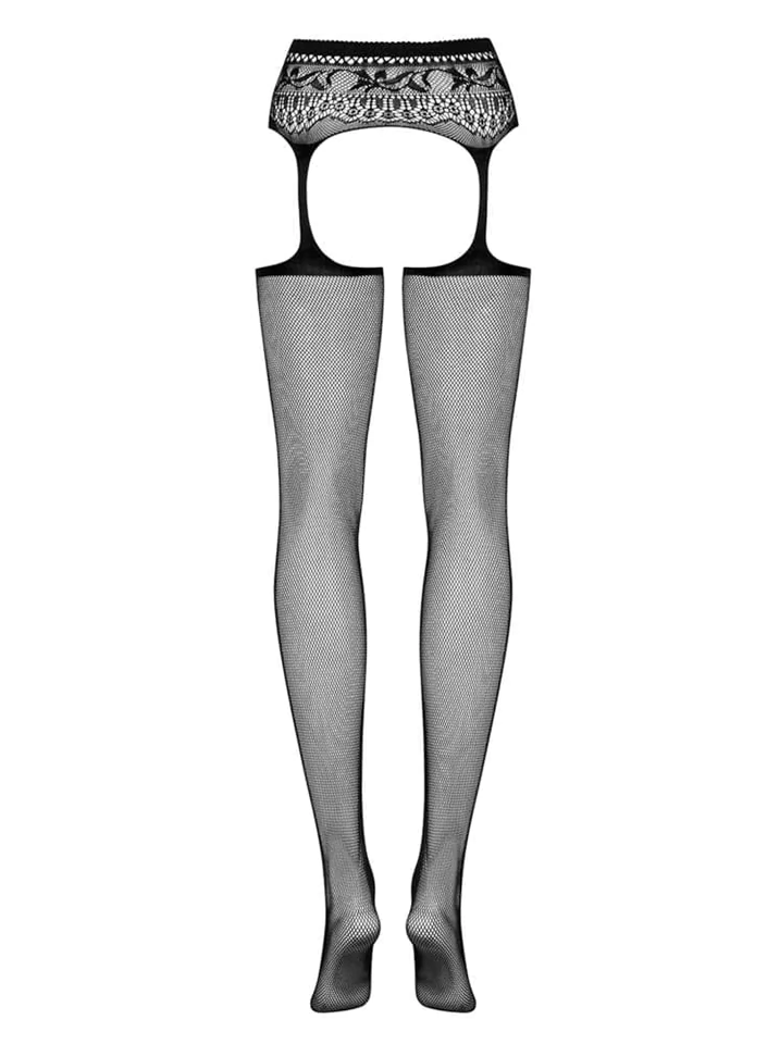 Garter stockings S307 black S/M/L