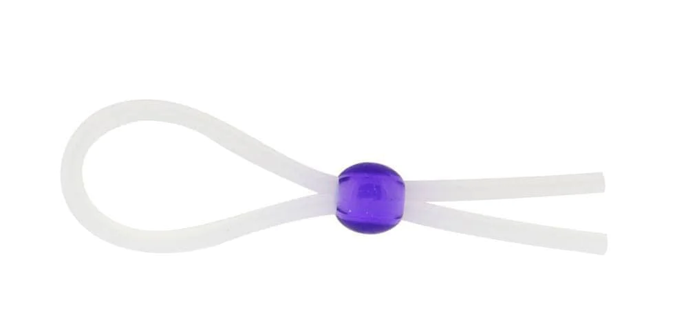 5 inch Silicon Cock Ring With Bead Lavender