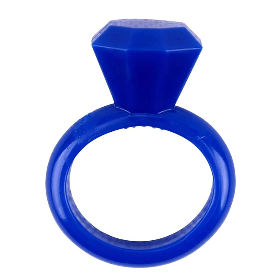 Diamond Cock Ring Blue 