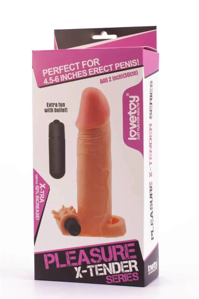 Pleasure X-Tender Vibrating Penis Sleeve  2