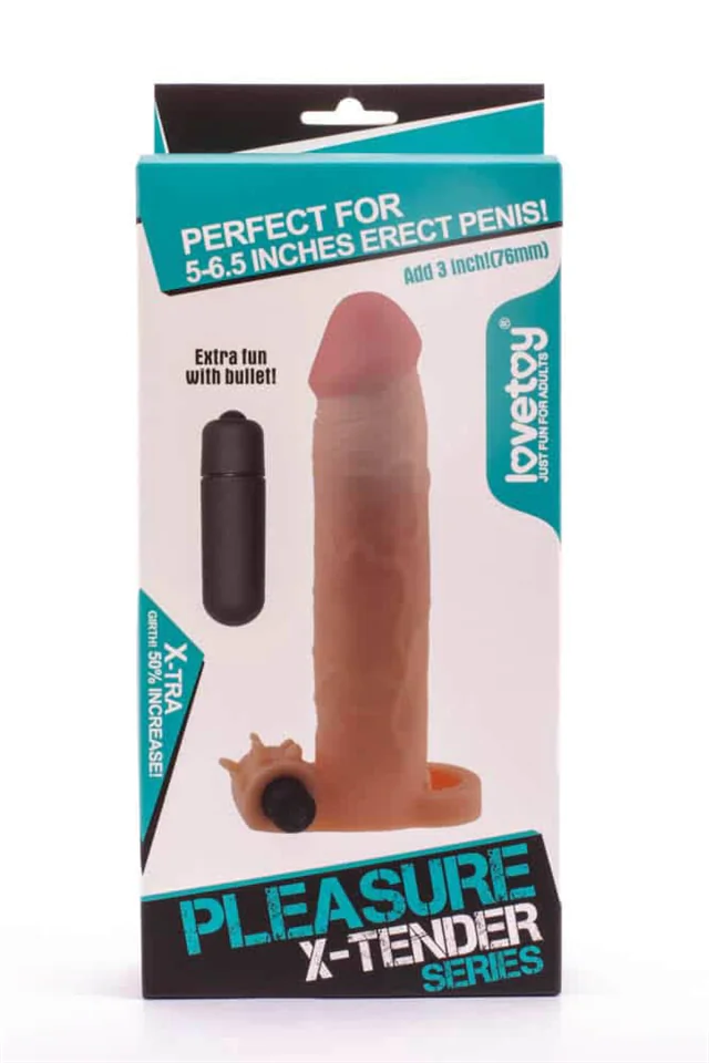 Pleasure X-Tender Vibrating Penis Sleeve  5