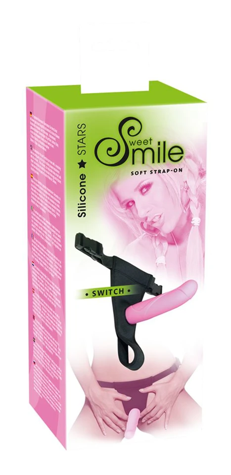 SMILE Switch - felcsatolható dildó (rózsaszín)