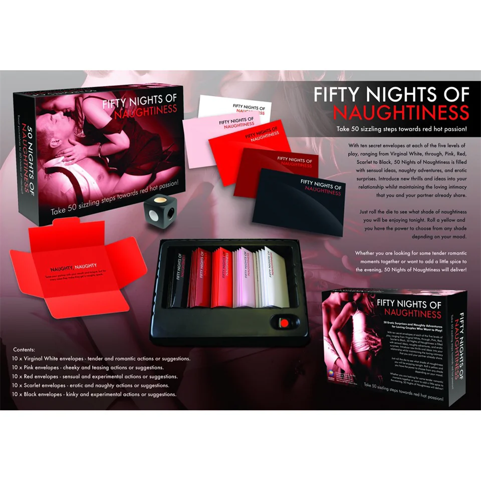 FIFTY NIGHTS OF NAUGHTINESS - erotikus társas (angol nyelven