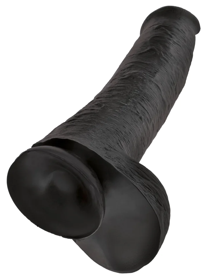 King Cock 15 - gigantikus, tapadótalpas, herés dildó (38cm) 