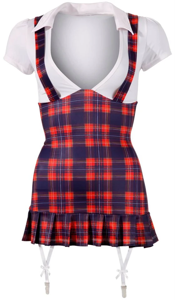Cottelli - Kockás iskoláslány ruha
