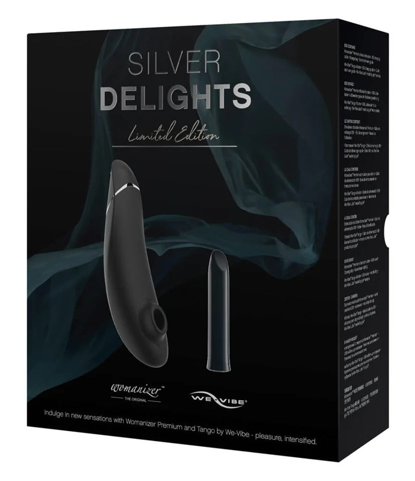 Womanizer Silver Delights - léghullámos csiklóizgatós vibrát