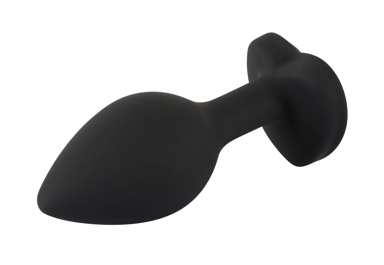 You2Toys Silicone Butt Plug - fehér köves, szíves anál dildó