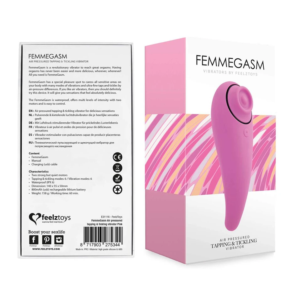 FEELZTOYS Femmegasm - akkus, vízálló hüvelyi és csikló vibrá