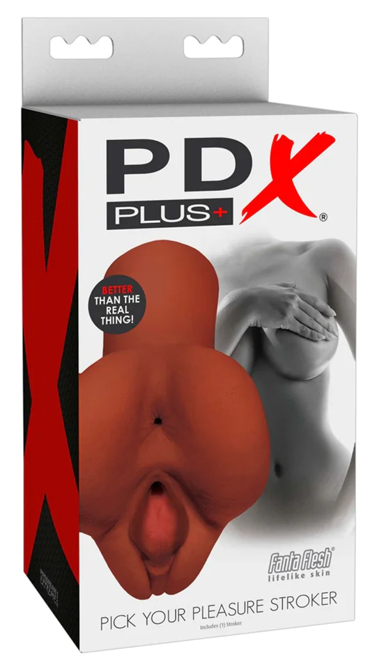 PDX Pick Your Pleasure Stroker - 2in1 élethű maszturbátor (b