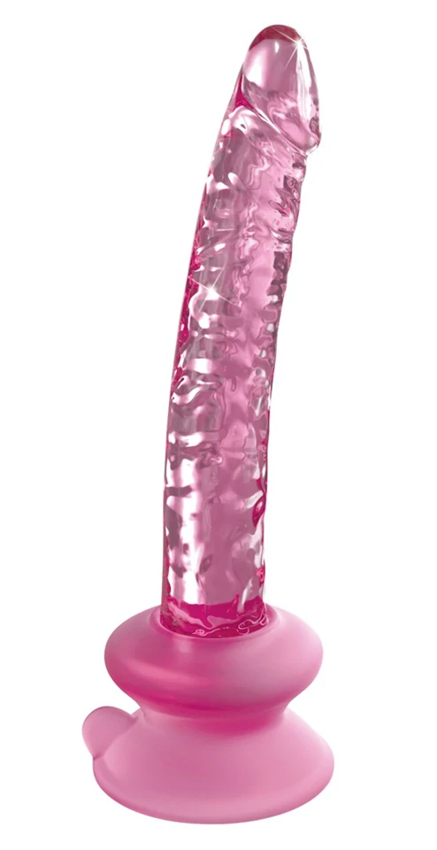 Icicles No. 86 - péniszes üveg dildó (pink)