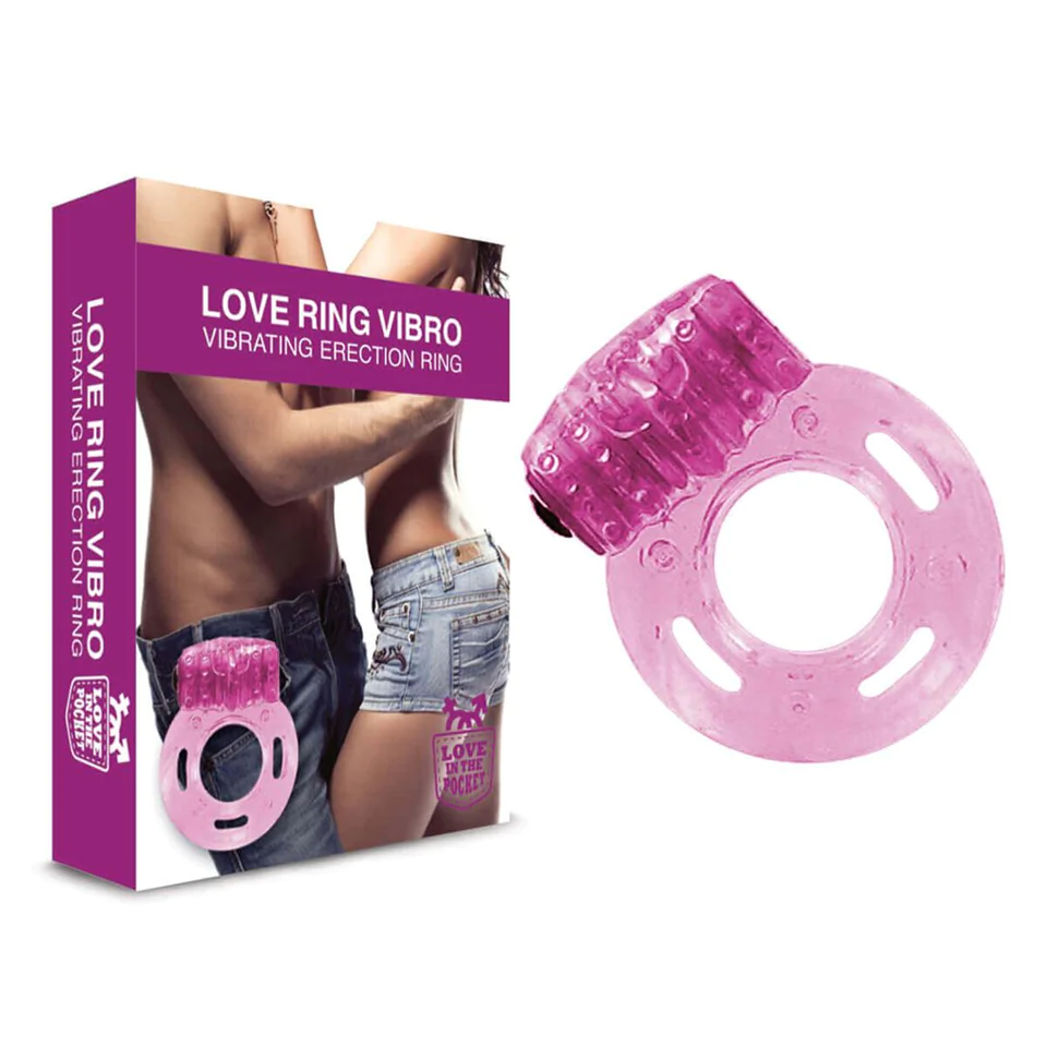 Love in the Pocket - egyszeri vibrációs gyűrű (pink)