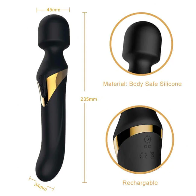 Dorcel Dual Orgasms Gold - akkus, 2in1 masszírozó vibrátor (