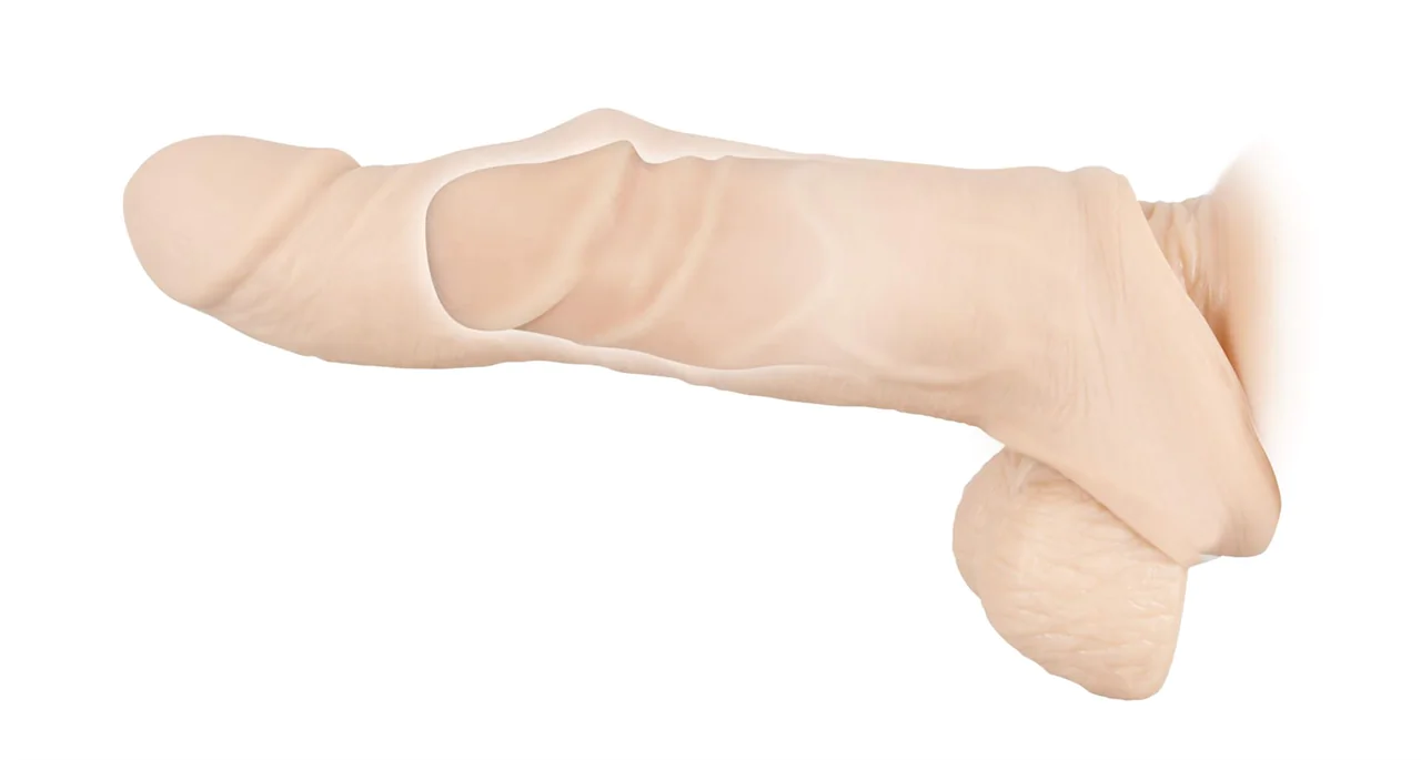 Heregyűrűs hosszabbító péniszköpeny - Nature Skin