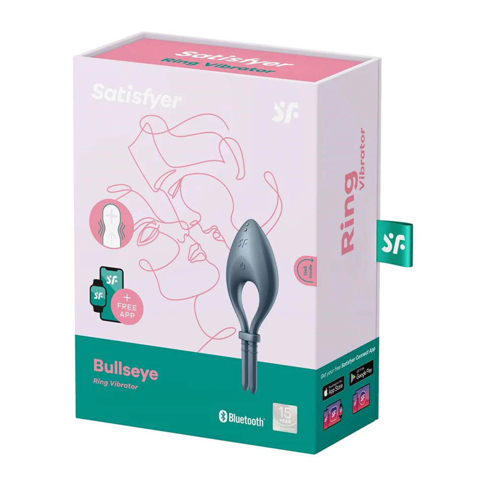 Satisfyer Bullseye - akkus, okos vibrációs péniszgyűrű (söté