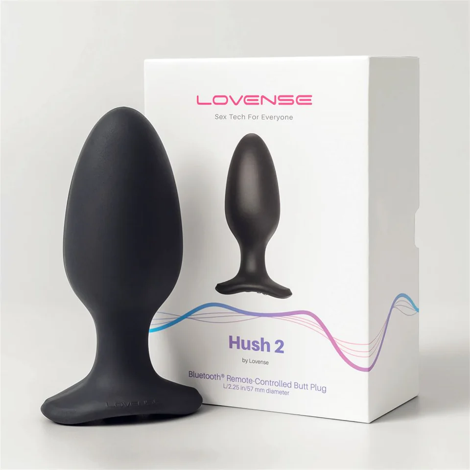 LOVENSE Hush 2 L - újratölthető kis anál vibrátor (57mm) - f
