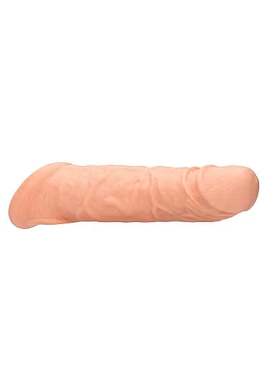 RealRock Penis Sleeve 8 - péniszköpeny (20cm) - natúr