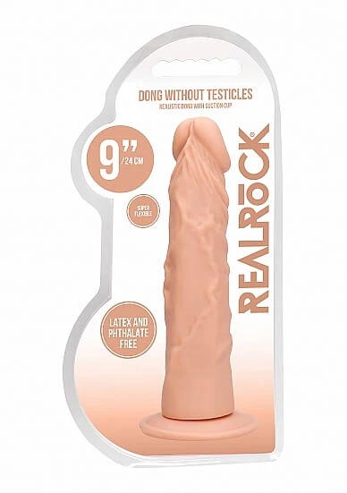 RealRock Dong 9 - élethű dildó (23cm) - natúr