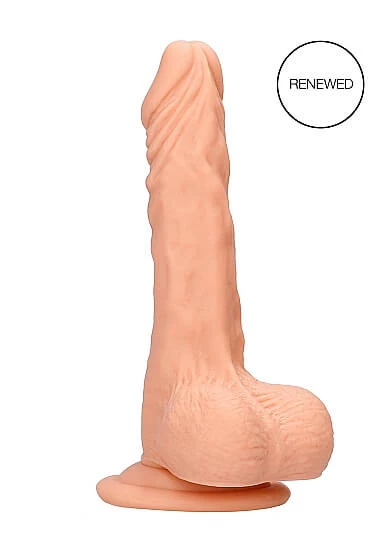 RealRock Dong 7 - élethű, herés dildó (17cm) - natúr