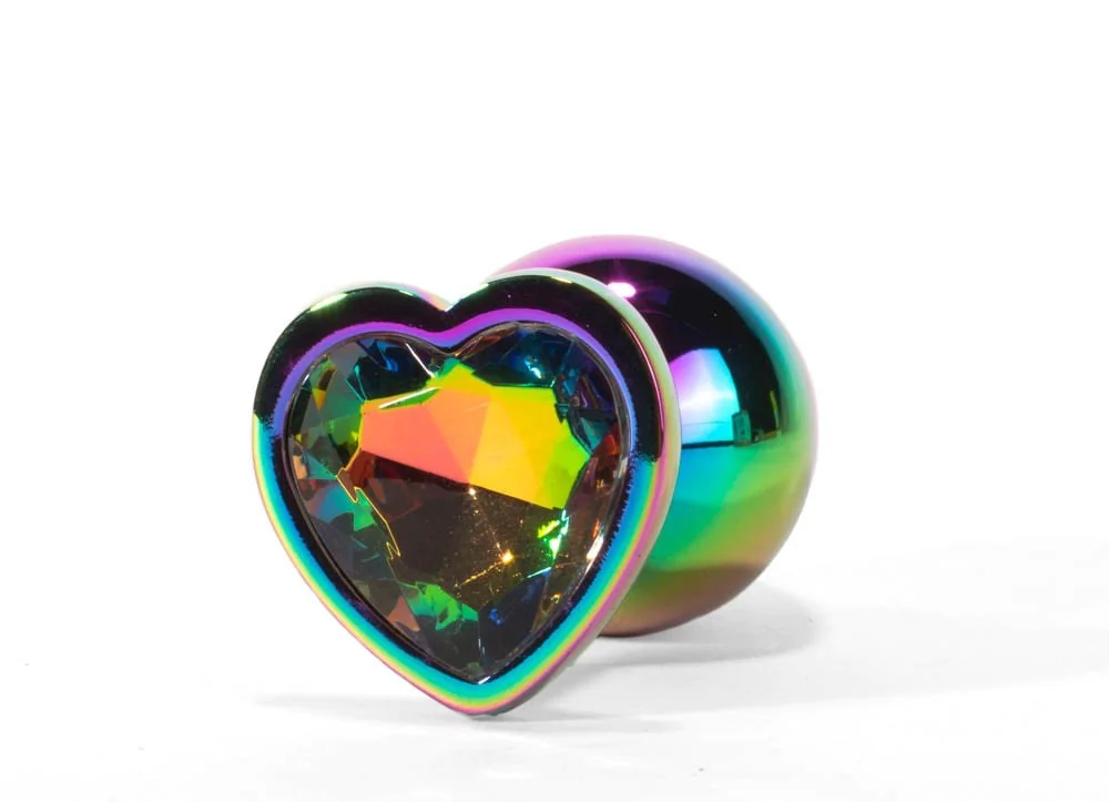 X-MEN Secret Shine Metal Butt Plug Rainbowheart M 