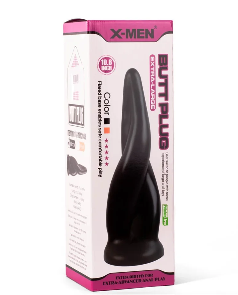 X-MEN 10.6" Extra Large Butt Plug Black
