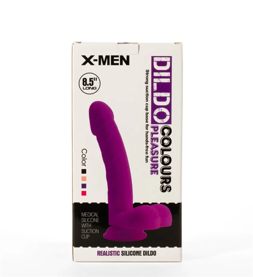 X-MEN 8.5" Dildo Colours Pleasure Black 4