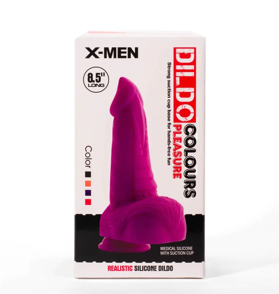 X-MEN 8.5" Dildo Colours Pleasure Black 5