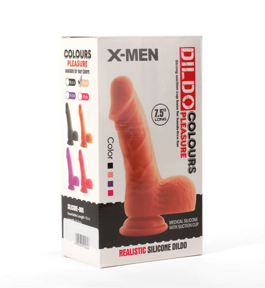 X-MEN 7.5" Dildo Colours Pleasure Flesh 1