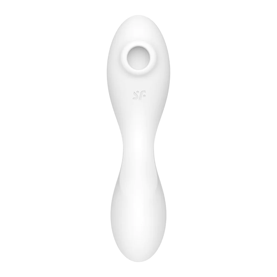 Satisfyer Curvy Trinity 5+ - okos, akkus 3in1 vibrátor (fehér)