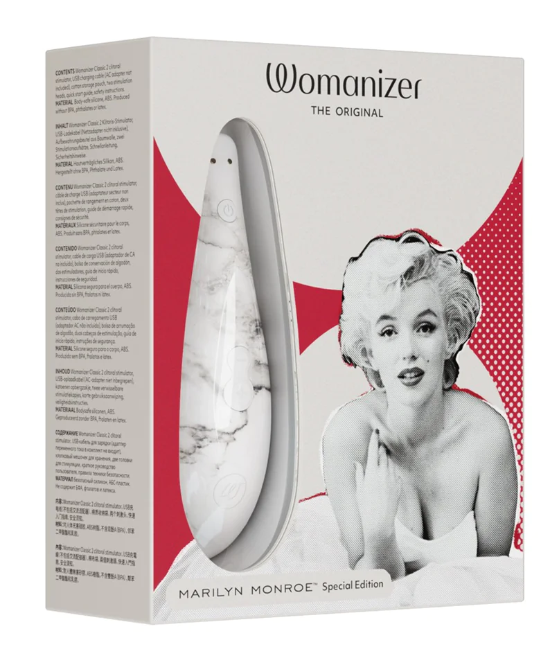 Womanizer Marilyn Monroe Special - akkus csiklóizgató (fehér)