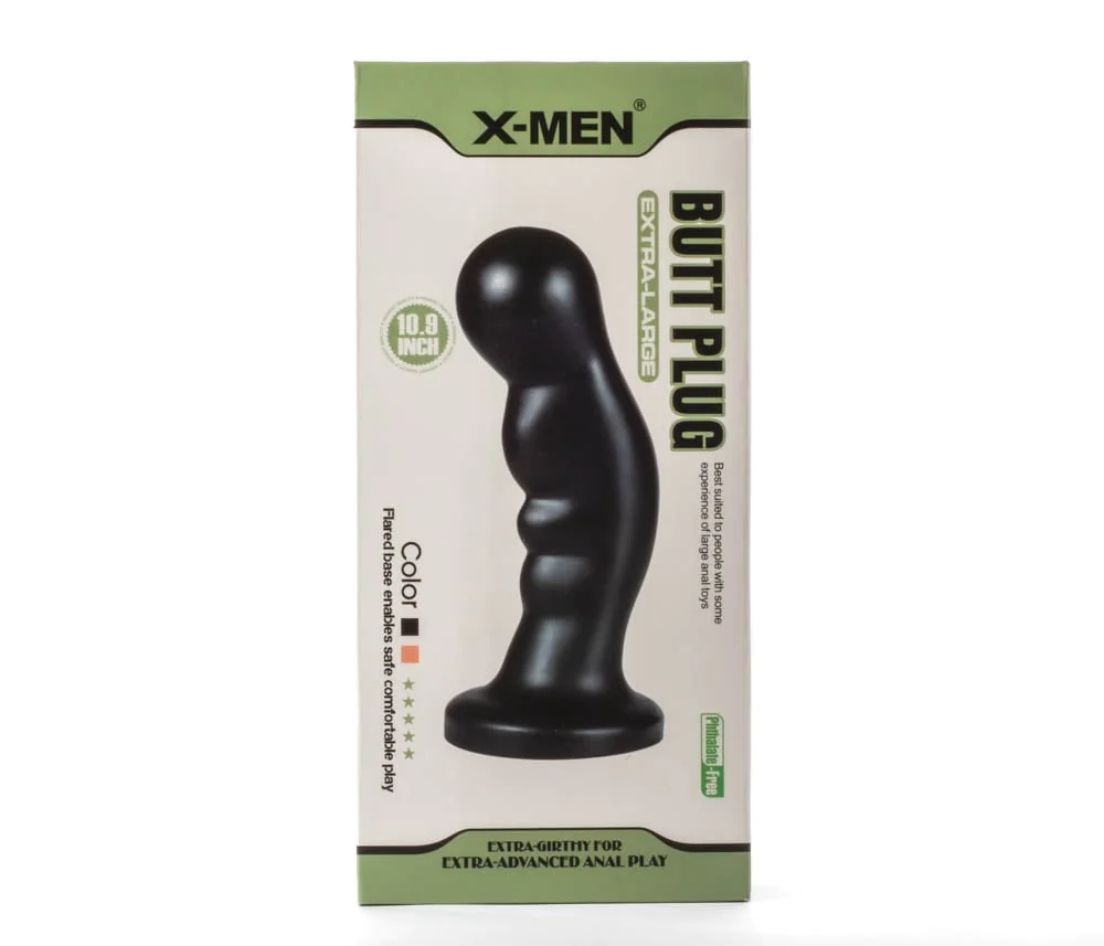 X-Men 10.9" Extra Large Butt Plug Black