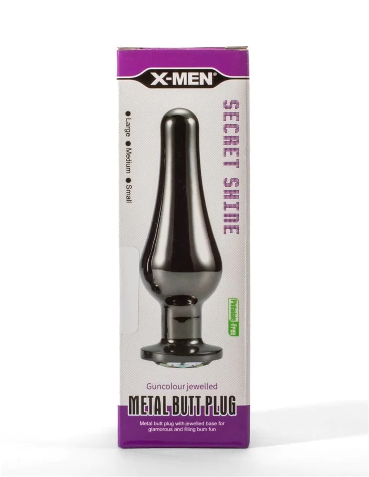 X-Men Secret Shine Gun Colour Jewelled Metal Butt Plug M