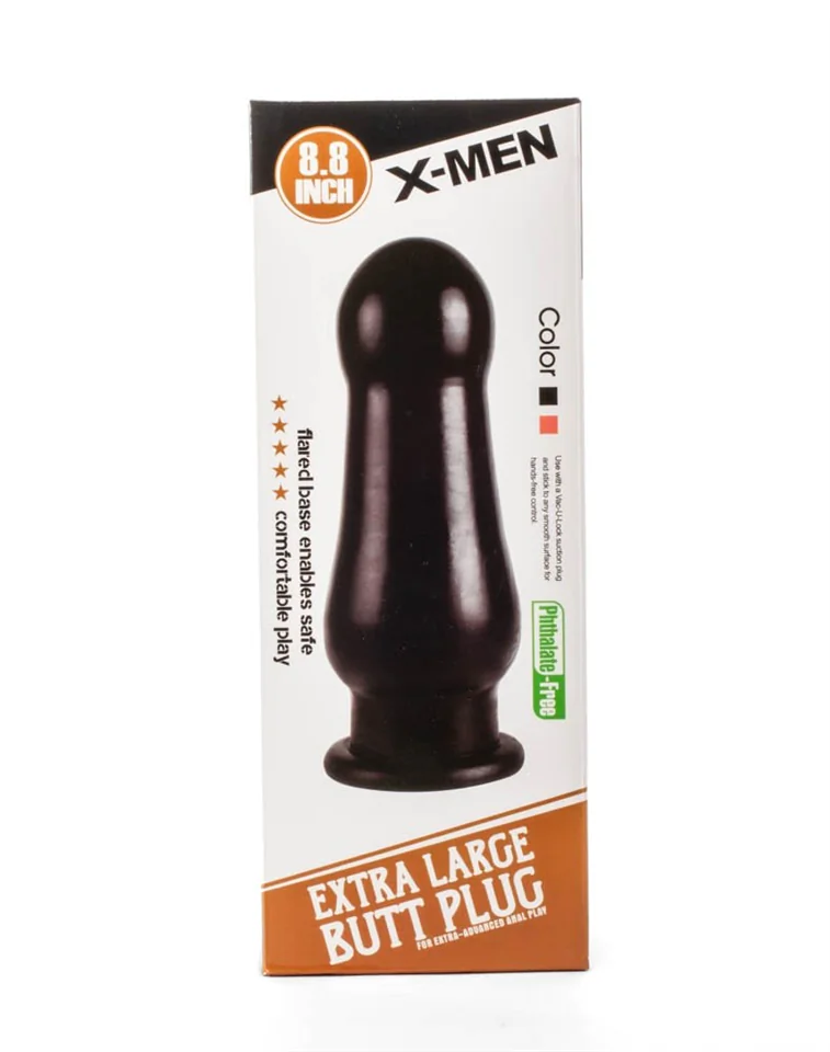 X-Men 8.8" Extra Large Butt Plug Black