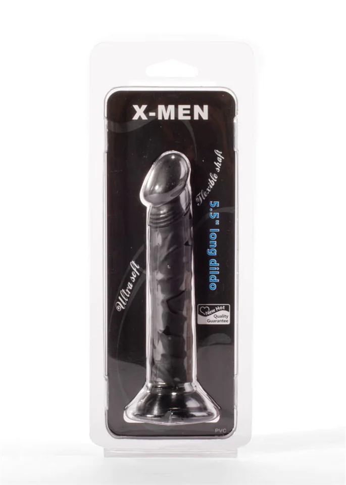 X-Men 5.5" Ultra Soft Dildo Black