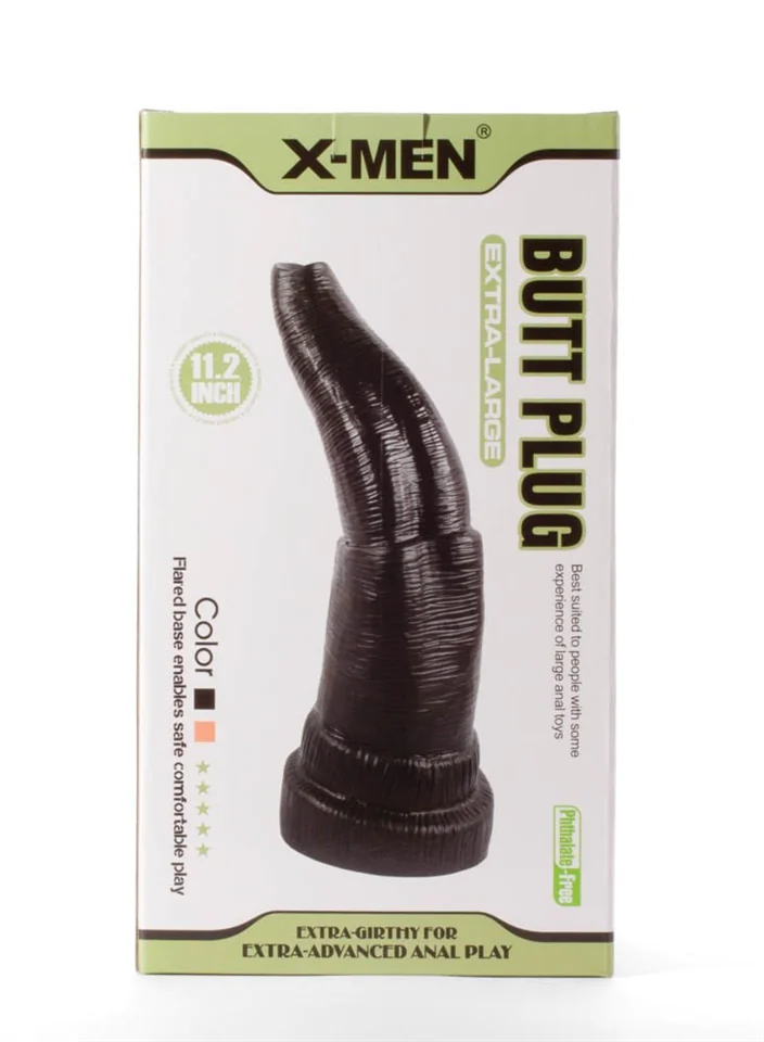 X-Men 11.2" Extra Large Butt Plug Black