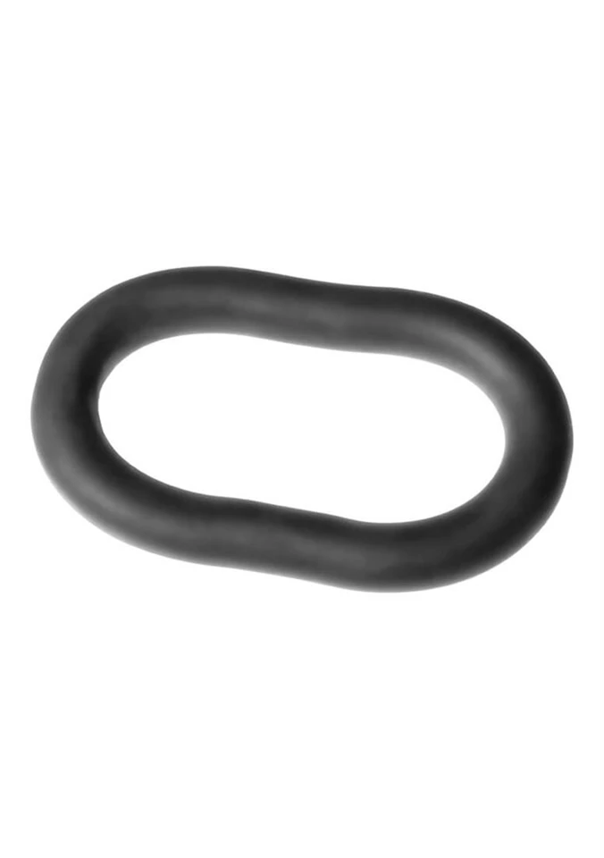 Perfect Fit - ultra rugalmas péniszgyűrű 22 mm (fekete)