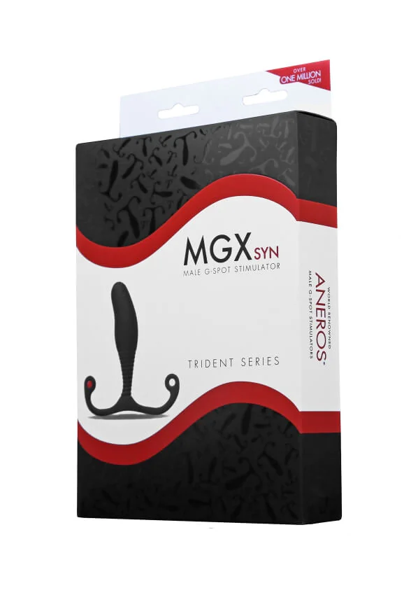 Aneros MGX Syn Trident - prosztata dildó (fekete) -
