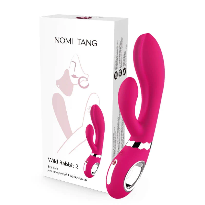 Nomi Tang Wild Rabbit 2 - akkus, csiklókaros G-pont vibrátor (pink)