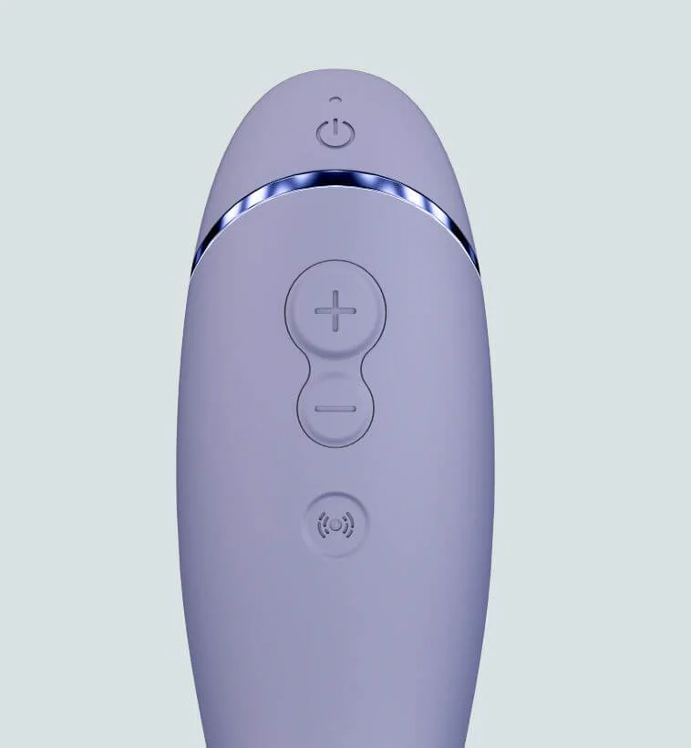 Womanzer OG - akkus, vízálló 2in1 léghullámos G-pont vibrátor (lila)
