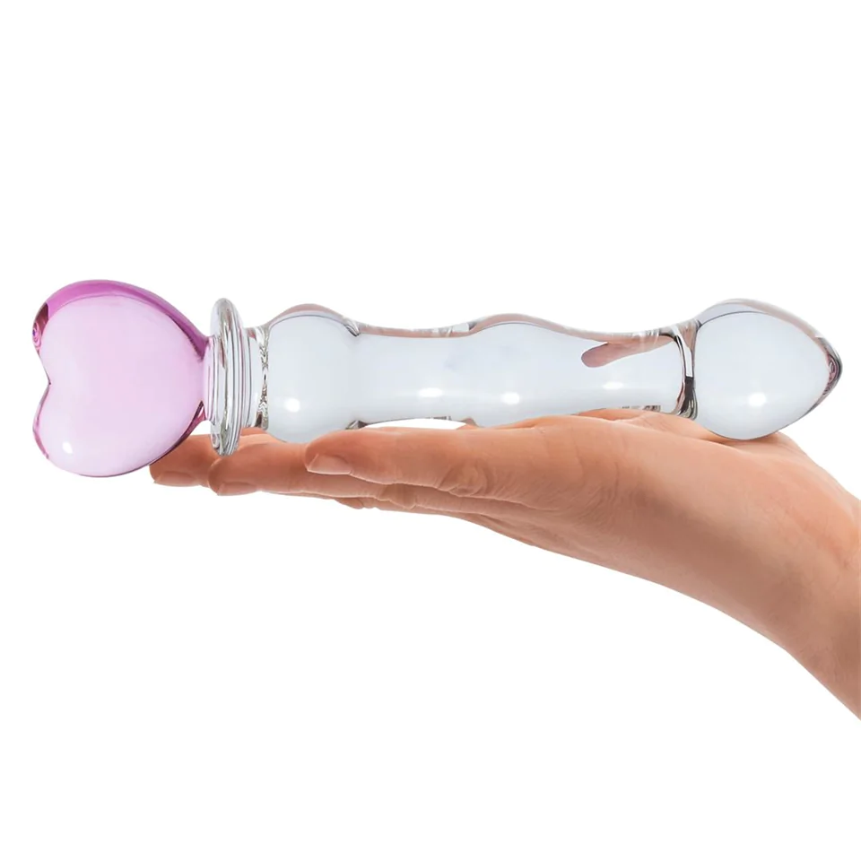 GLAS - anatómiai üveg dildó (áttetsző)