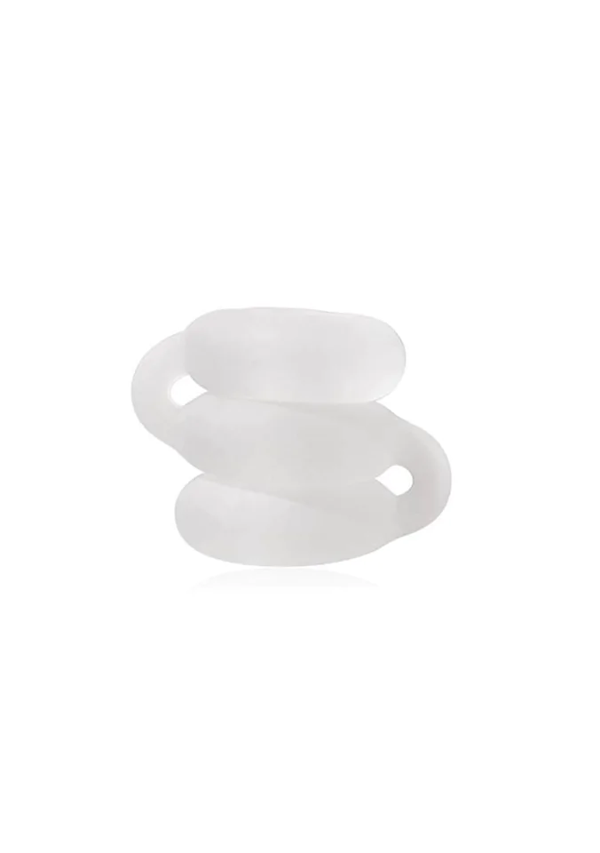 Perfect Fit Triple - háromszoros péniszgyűrű (fehér)